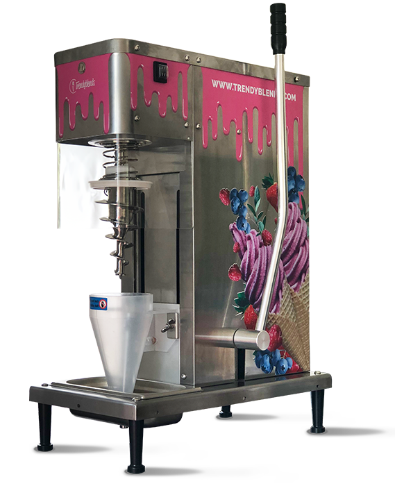 trendyblends ice cream machine view left